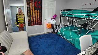 Behind the scenes, the pawg blonde kallie taylor eagerly takes dick in a passionate encounter.