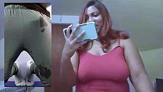 She thinks small 18+ dicks are big in anal play