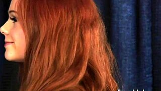 Clothed Redhead Jerks Off Blindfolded Loser