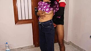 My sweet and shy Indian girlfriend finally loses her virginity with anal creampie in my bed