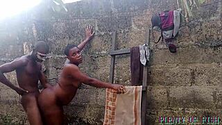 Hot outdoor sex in africa