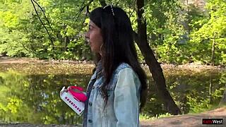 my friend makes me orgasm in public using a vibrator toy