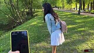 my friend makes me orgasm in public using a vibrator toy