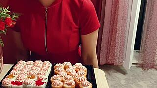 Date with stepmom showing shaved pussy no panties