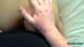 brunette pornstar reunites for cum-covered deepthroat and teasing pussy play