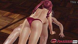 College Anime Girl Ryudo 3D Hentai - Sloppy Blowjob For Big Dick Pov Titjob On Top Stimulation And Sitting Handjob With Massive Cumshot