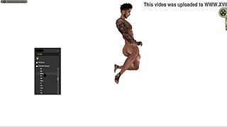 Man acts in v6 standing squatting lying positions