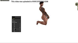 Man acts in v6 standing squatting lying positions