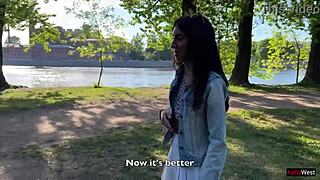 my friend makes me orgasm in public using a vibrator toy