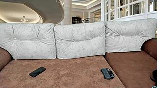 your stepsister sucking dildo and showing naked