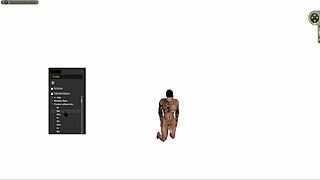 Man acts in v6 standing squatting lying positions