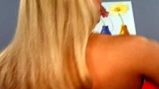 blonde busty babe brooke haven intensely fucks a hung stud, shaking her ass in doggystyle and deepthroat.