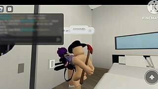 Fucking Two Whores in Roblox Brookhaven with Anal Assfucking, Group Sex, Vagina Oral, and Threesome Actions.