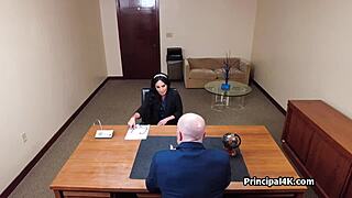 Does The Principal Try On Mature Teacher's Juicy Pussy?