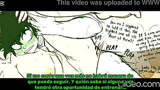 Deku fucks the wild wild pussycat in creampie action.