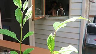 Nikki fucked from behind