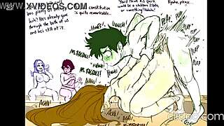 Deku fucks the wild wild pussycat in creampie action.
