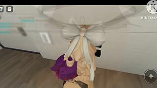 Fucking Two Whores in Roblox Brookhaven with Anal Assfucking, Group Sex, Vagina Oral, and Threesome Actions.