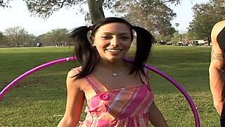 Step Daughter's Innocent Face Covered in Intense Cum