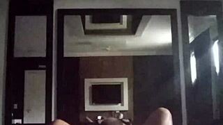 Brazilian Latina Records Video Call with Cuckold While Fucking in Hotel