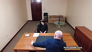 Does The Principal Try On Mature Teacher's Juicy Pussy?