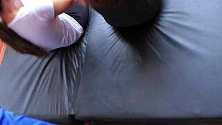 Training with two beautiful busty women leads to sex and a delicious threesome