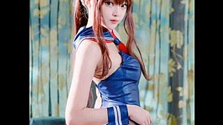 xuxu feels excited in cosplay jerk off challenge