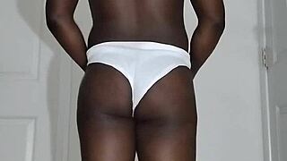 my first time masturbating since august 24th of this year and wearing white underwear