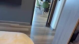 i fucked my new colombian maid hard, filling her big tits with cum