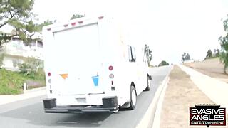 Evasive Angles Her Little Bald Virgin Pussy Creaming Over Big Black Cock He Busts Load In Mouth