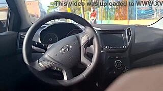guy jerks off in car looking for hard dick info.