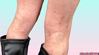 I Masturbating In Miniskirt Boots Polka Dot Panties Secretgakuen