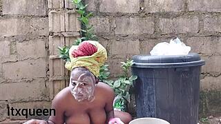 Solo Girl Moans With Big Clit Exposed!