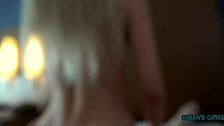 Passionate lovers fuck in steamy bedroom