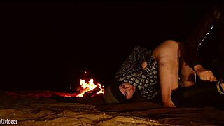 Genuine Anal Virgin Is Tied Up In Desert At Night For Anal And Ass To Mouth Training With Fingers And Some Hard Paddling - From A Real Rough Sex And Domination Documentary Brooke Johnson