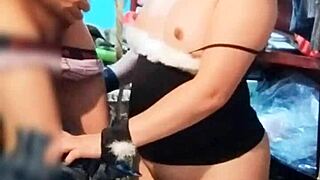 Neighbor Surprises Me While Dressing For Work Ends Licking Ass Sucking Cock