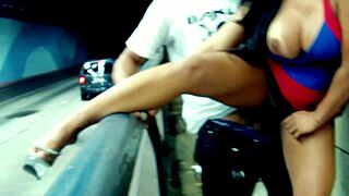 Hot Girl Exhibits And Has Sex In The Tunnel.