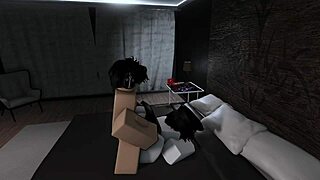 Holy Shit, Fucking My Busty Goth Friend In Roblox!