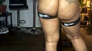 Naked workout with my personal trainer turns intense