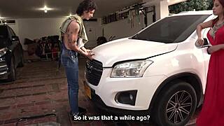 Mechanic Fixes Busty Client's Car And More In One Go