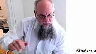 Old man fucks small 18+ tits skinny brunette babe