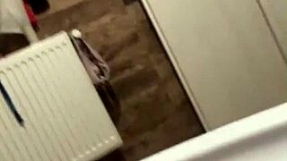 Milfy Calla Masturbates in Bath Tub and Pees on Jackets! Washes Down Jacket After