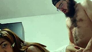 intense bareback fucking with my latina girlfriend, cumming deep inside her natural big tits