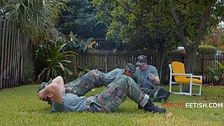 The military boot-y camp ignorefetish with 3some ass big tits bikini riding teen