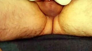 Masturbating with a sexy doll in homemade fun