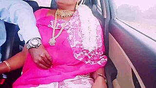 Intense car sex with indian housewife and boyfriend