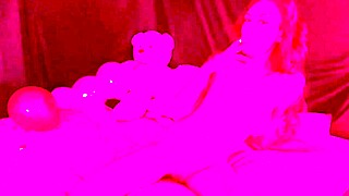 artemisia love says, 'watch my big tits and pussy play while smoking naked on the bed'