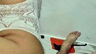 intense bareback fucking with my latina girlfriend, cumming deep inside her natural big tits