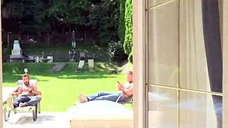 Busty babe endures intense double penetration and anal creampie