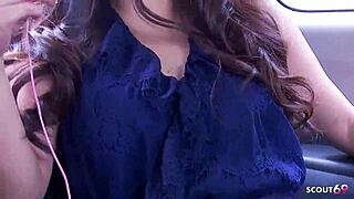 japanese teen 18+ pick up by stranger and seduce to real orgasm at car whit vibrator on streets in japan